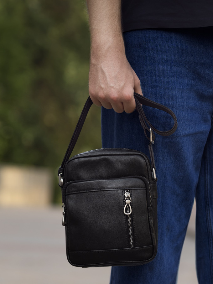 Сумка мужская Baggins 8028 чёрная Сумка мужская Baggins 8028 чёрная