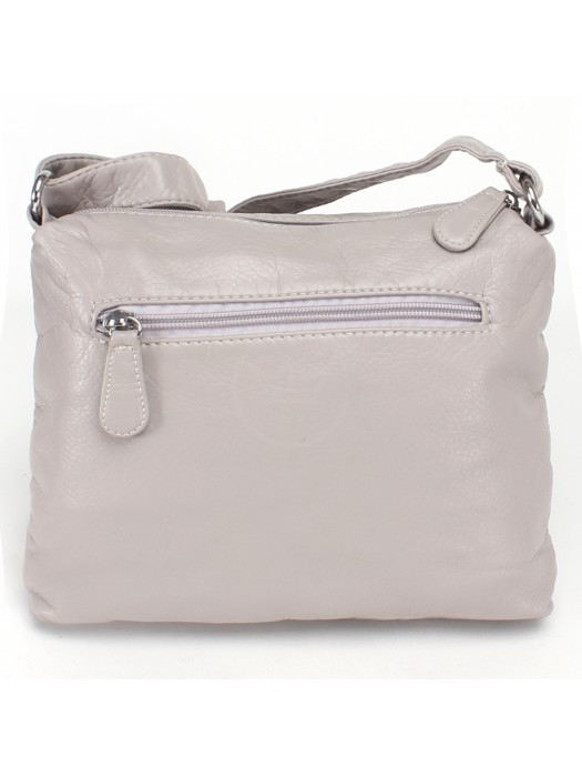 Сумка женская Guecca 7007 светло-серая Сумка женская Guecca 7007 светло-серая