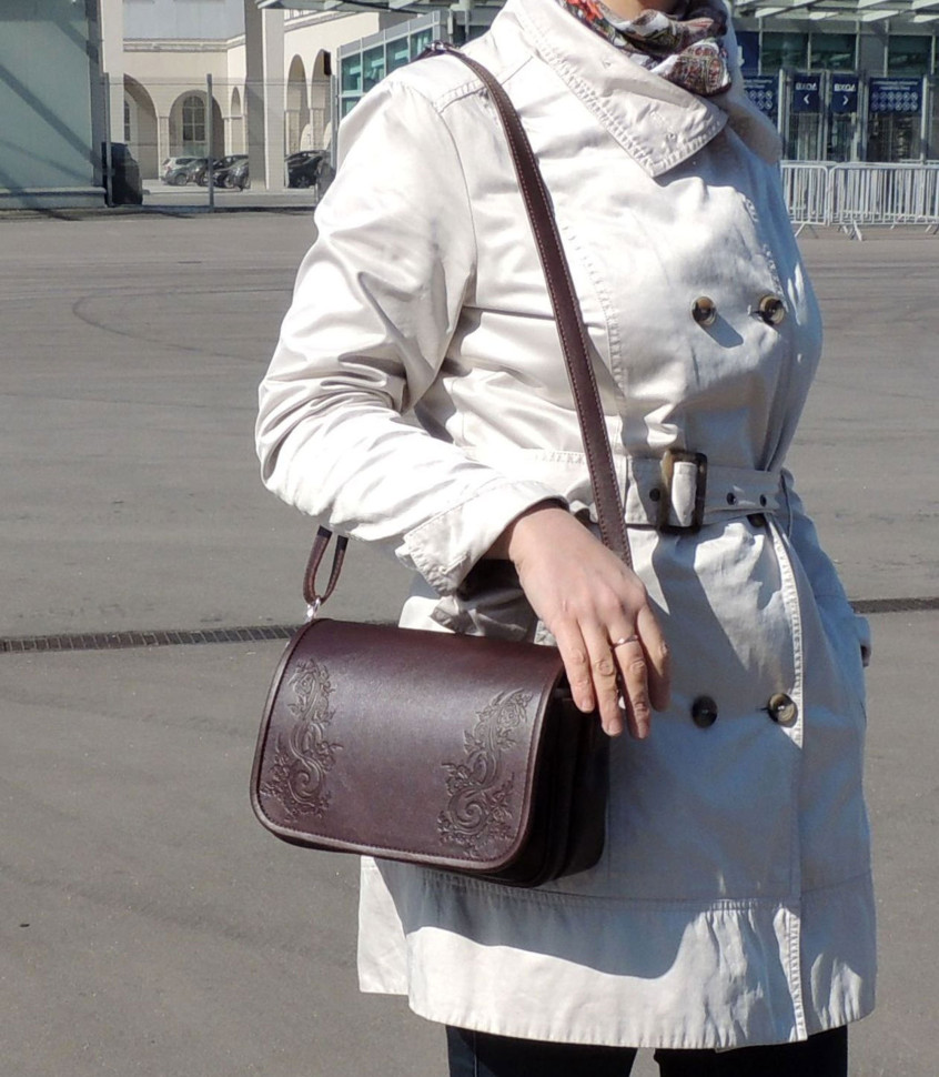 Сумка женская Natalia Kalinovskaya, "Стела" коричневая Сумка женская Natalia Kalinovskaya, "Стела" коричневая