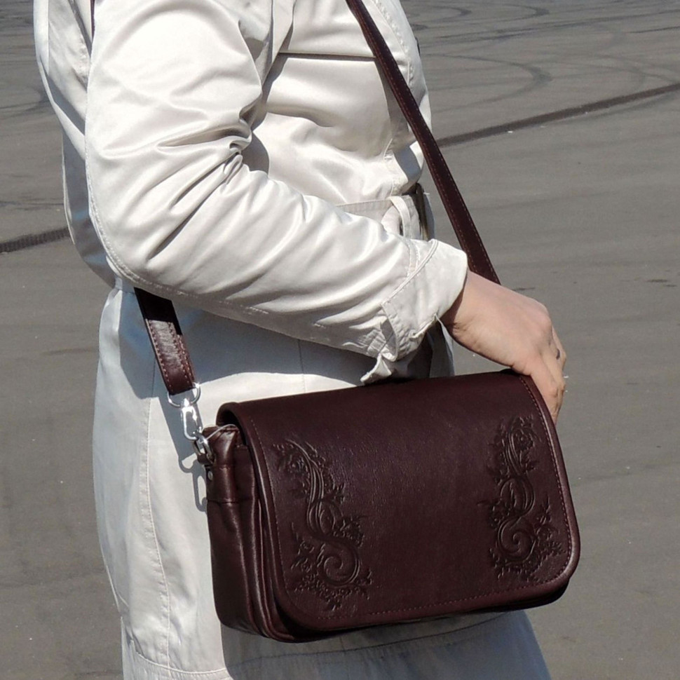 Сумка женская Natalia Kalinovskaya, "Стела" коричневая Сумка женская Natalia Kalinovskaya, "Стела" коричневая