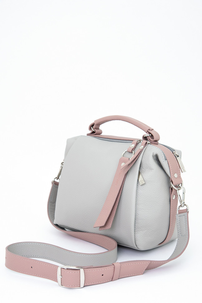 Сумка женская Protege, Ц-556 серый/розовый флотер Сумка женская Protege, Ц-556 серый/розовый флотер