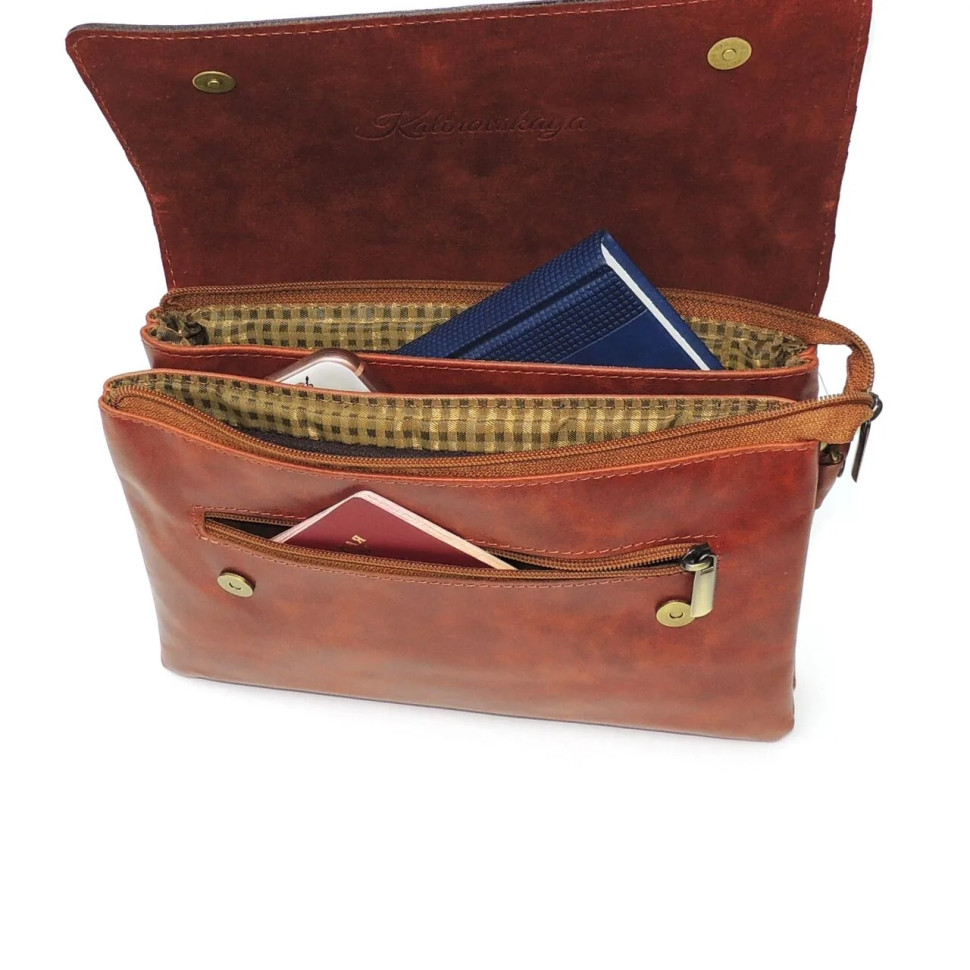 Сумка женская Natalia Kalinovskaya 44т.602 Виола рыжая Сумка женская Natalia Kalinovskaya 44т.602 Виола рыжая